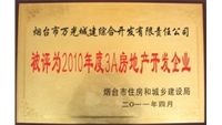 2010年烟台市3A房地产开发企业